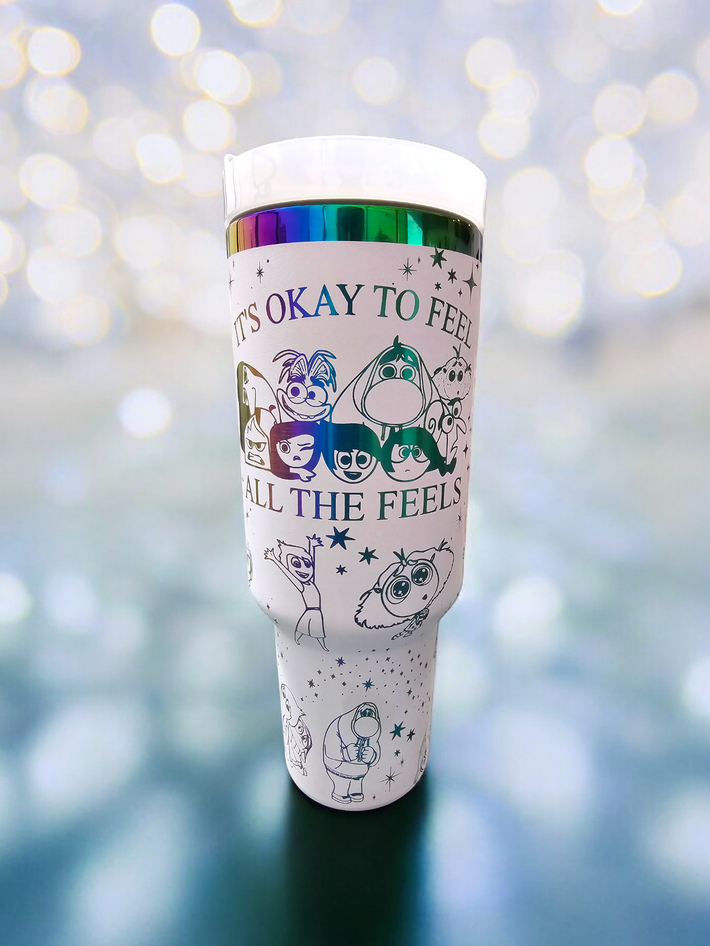 Insideout2.0 Laser Engraved Full Wrap Design 40oz Tumbler