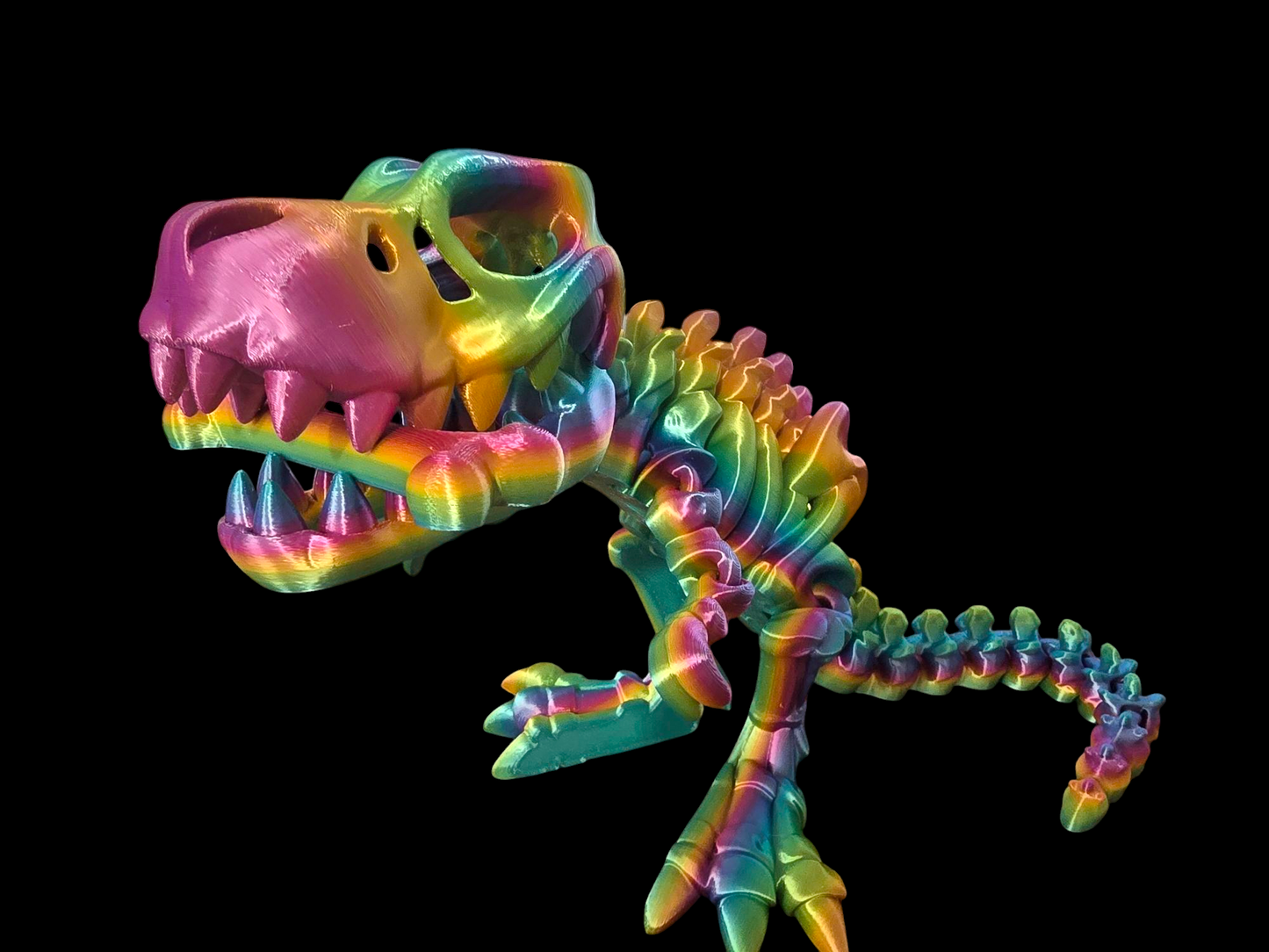 XL 3D Printed T-Rex Skeleton - Detailed Dinosaur Replica