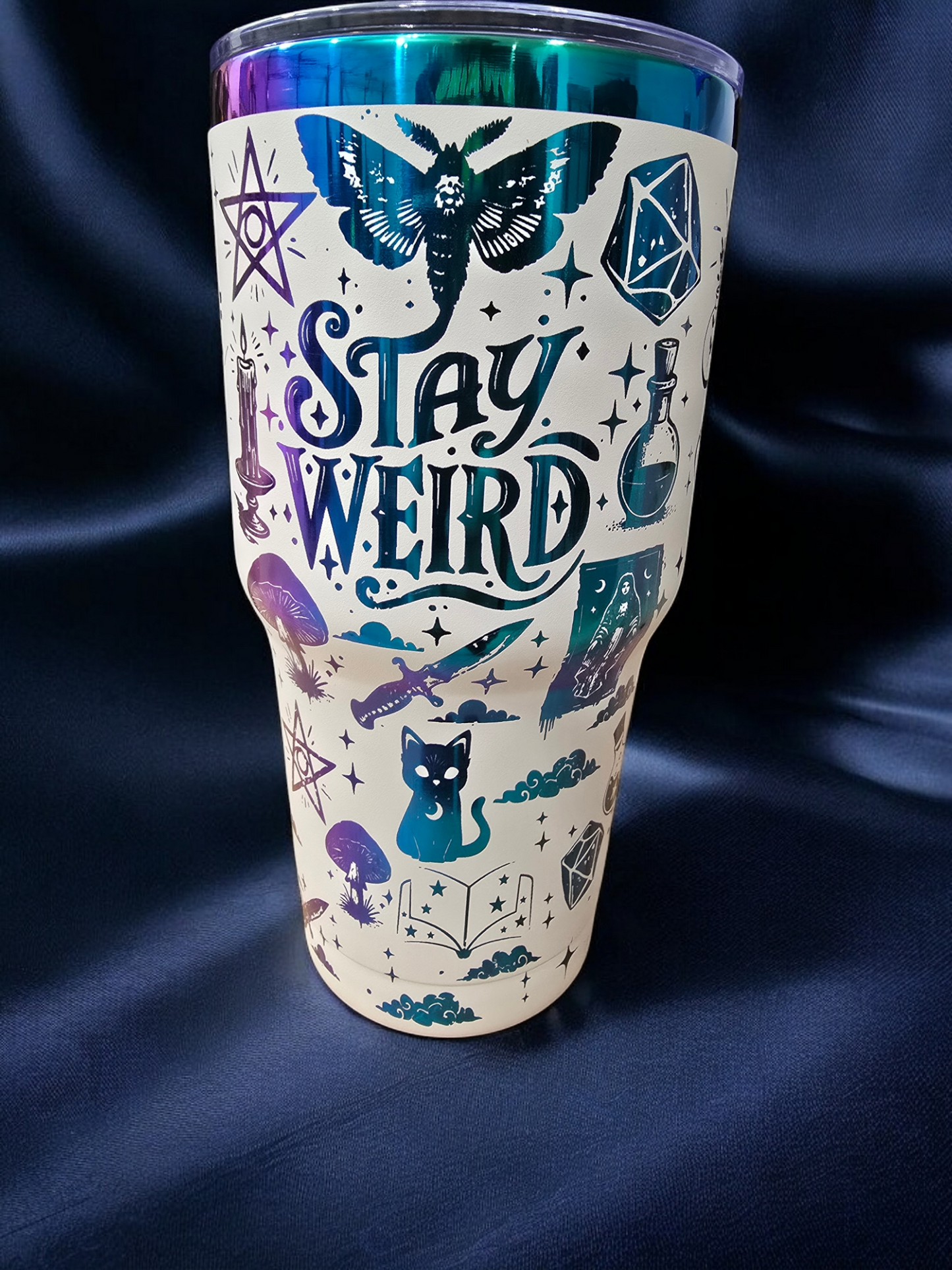 Stay Weird Magical Laser Engraved Full Wrap Design 30oz Tumbler