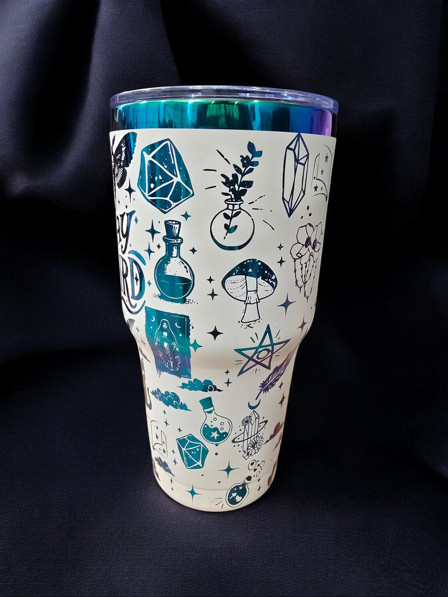 Stay Weird Magical Laser Engraved Full Wrap Design 30oz Tumbler