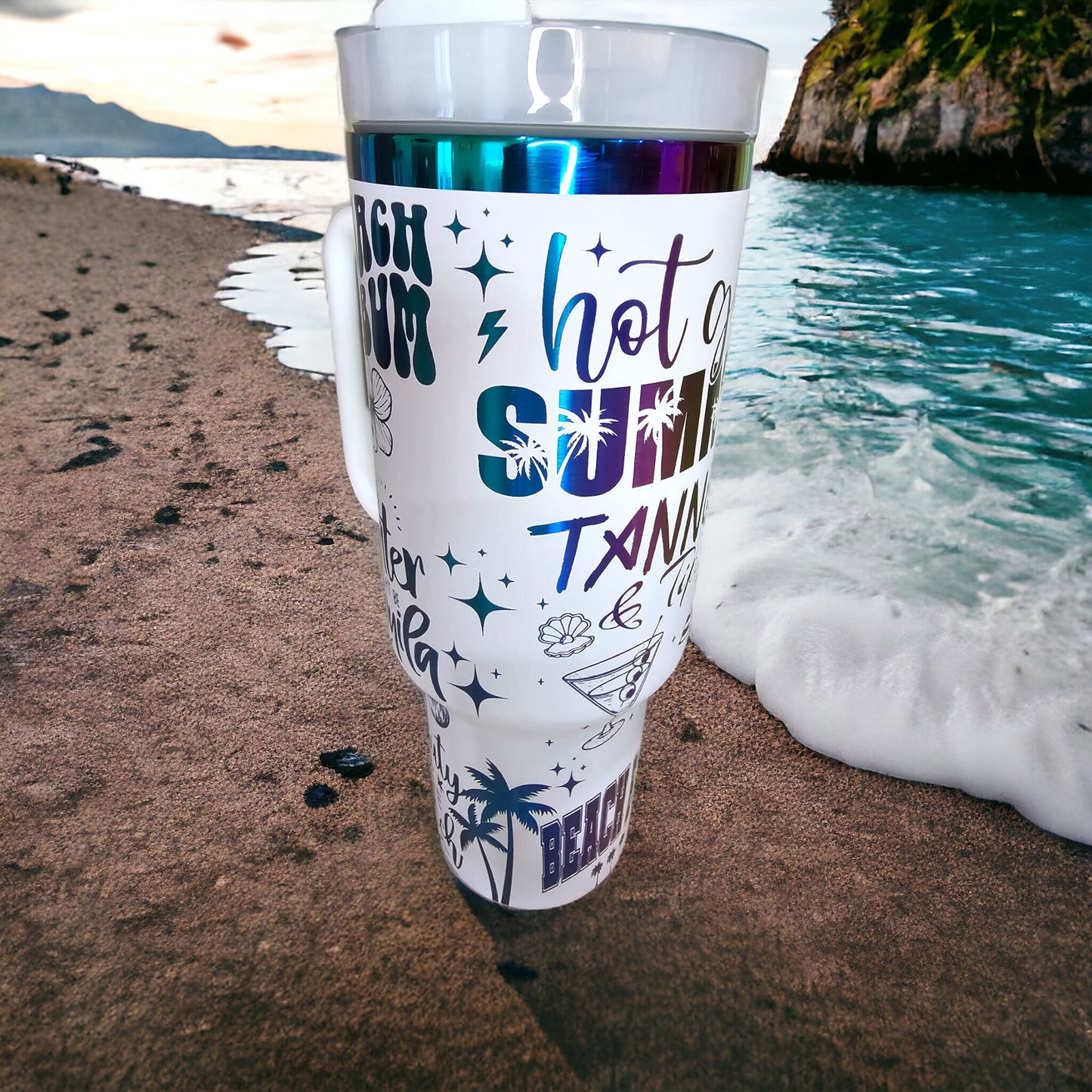 Hot Girl Summer Laser Engraved Full Wrap Design 40oz Tumbler