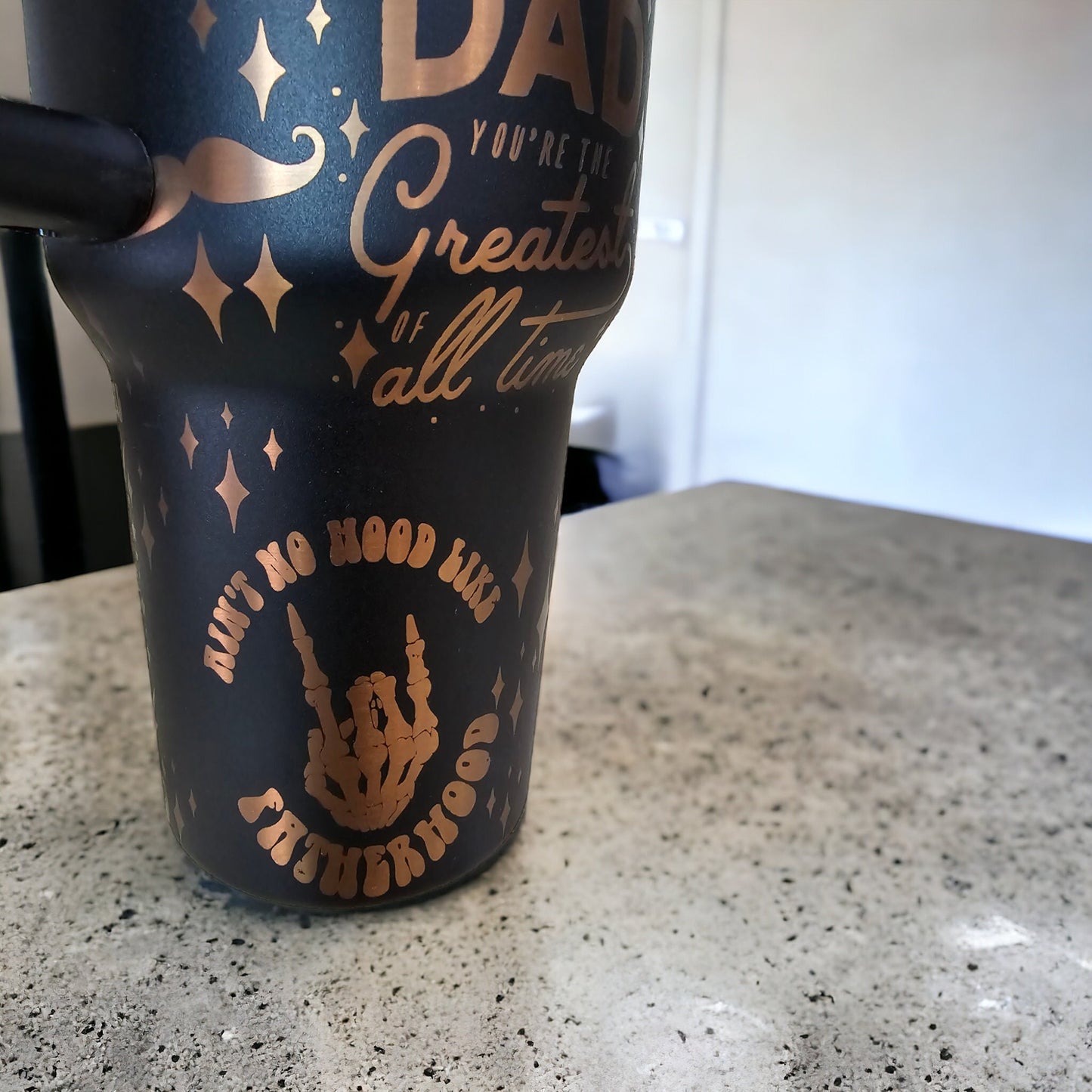 Big Dad Energy Laser Engraved Full Wrap Design 40oz Tumbler, Digital Download, Seamless SVG For Laser Rotary